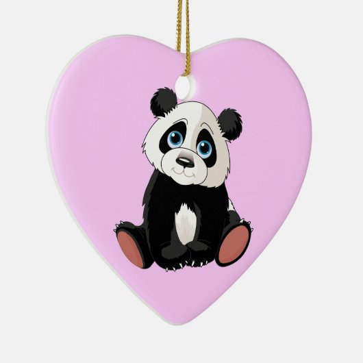 Panda Bear Keramik Ornament (Rechts)