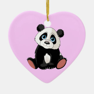 Panda Bear Keramik Ornament
