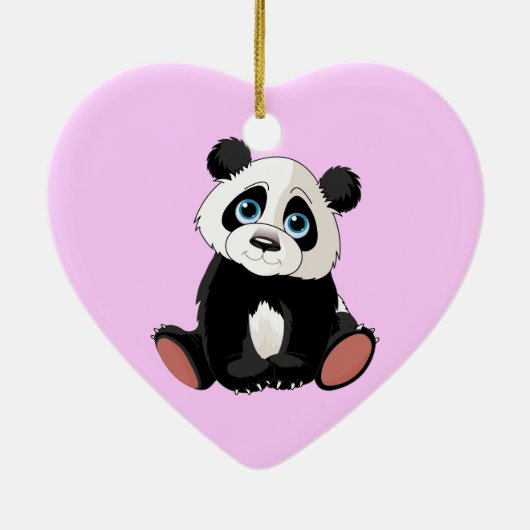 Panda Bear Keramik Ornament (Hinten)