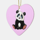 Panda Bear Keramik Ornament (Links)