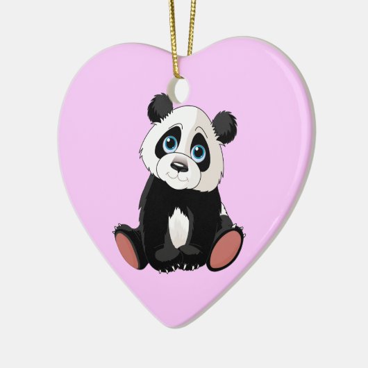 Panda Bear Keramik Ornament (Links)