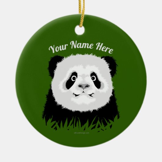 Panda Bear Keramik Ornament (Vorne)
