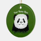 Panda Bear Keramik Ornament (Links)