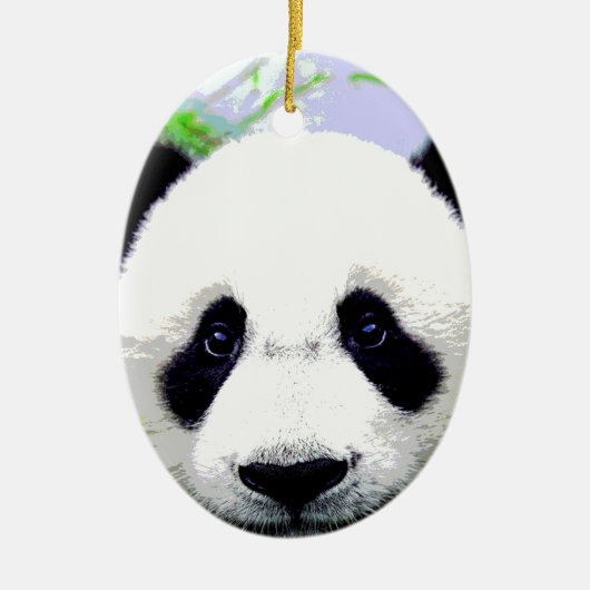 Panda Bear Keramik Ornament (Vorne)