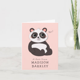 Panda Bear Kid's Niedliche Stationary Cards
