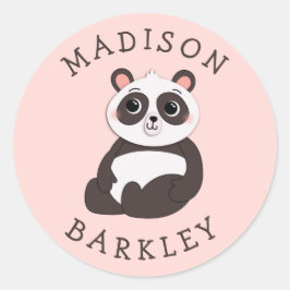 Panda Bear Kid's Niedlicher Umschlag Aufkleber Sti