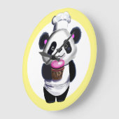 Panda Bear Kinderzimmer Clock Große Wanduhr (Winkel)