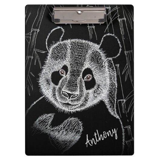 Panda Bear Klemmbrett (Vorderseite)