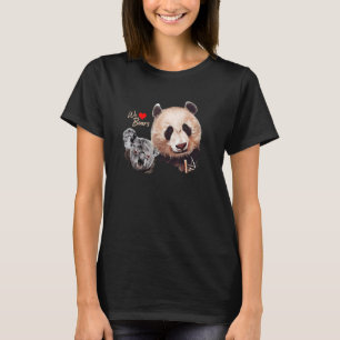 Panda Bear Koala Bear Bears Animals Wildlife Liebe T-Shirt