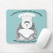 Panda Bear Koch Chocolate Mousepad (Mit Mouse)