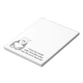 Panda Bear Koch Chocolate Notizblock (Rotiert)
