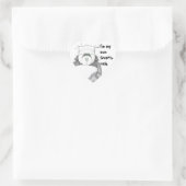 Panda Bear Koch Picture Herz-Aufkleber (Tasche)