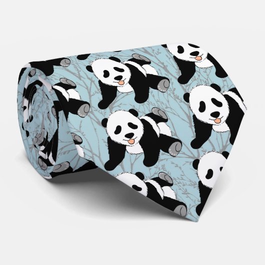 PANDA BEAR KRAWATTE (Gerollt)