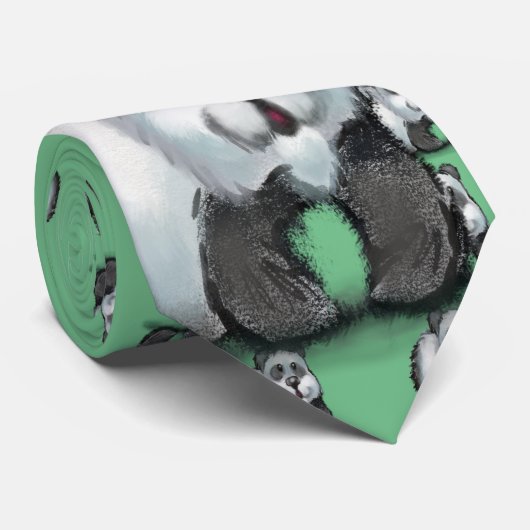 Panda Bear Krawatte (Gerollt)