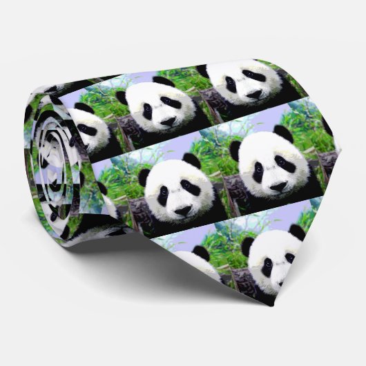 Panda Bear Krawatte (Gerollt)