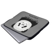 Panda Bear Laptopschutzhülle (Vorne Knopf)