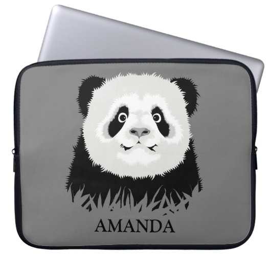 Panda Bear Laptopschutzhülle (Vorderseite)