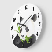 Panda Bear Large Clock Große Wanduhr (Winkel)