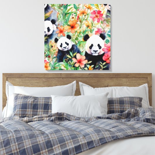 Panda Bear Leinwanddruck (Insitu (Schlafzimmer))