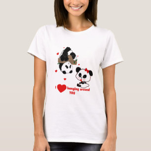Panda Bear Liebe Couple - Man to Woman Geschenk Id T-Shirt