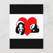 Panda Bear Liebe Postkarte (Vorderseite)