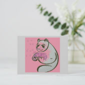 Panda Bear Liebe Postkarte (Stehend Vorderseite)