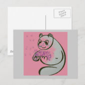 Panda Bear Liebe Postkarte (Vorne/Hinten)