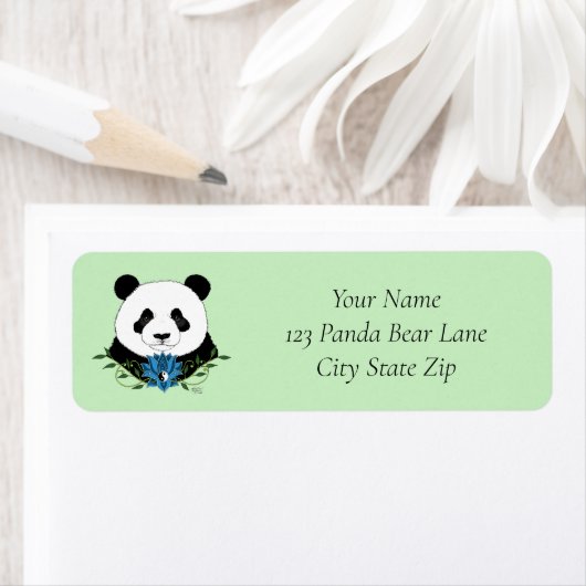 Panda Bear Lotus Blume Blue (Insitu)