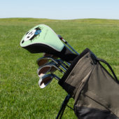 Panda Bear Lotus Blume Blue Golf Headcover (In SItu)