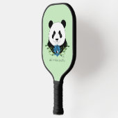 Panda Bear Lotus Blume Blue Pickleball Schläger (Links)