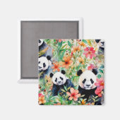 Panda Bear Magnet (Vorderseite/Rückseite)