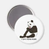 PANDA BEAR MAGNET (Vorderseite/Rückseite)