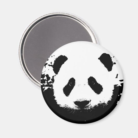 Panda Bear Magnet (Vorderseite/Rückseite)