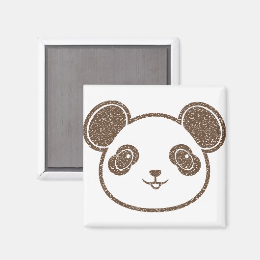 Panda Bear Magnet (Vorderseite/Rückseite)
