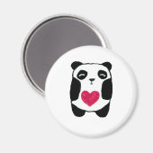 Panda Bear mit Herzmagneten Magnet (Vorderseite/Rückseite)