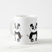 Panda Bear mit Koch Hut-Tasse Kaffeetasse (Vorderseite Links)