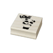 Panda Bear mit Liebe Balloons Gummi Briefmarke Gummistempel (Stempel)