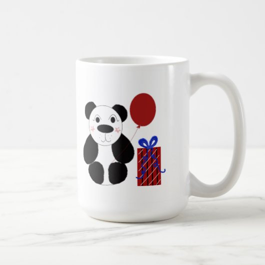 Panda Bear mit Red Balloon Kaffeetasse (Rechts)