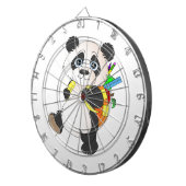 Panda Bear mit Rucksack Dartscheibe (Vorderseite rechts)