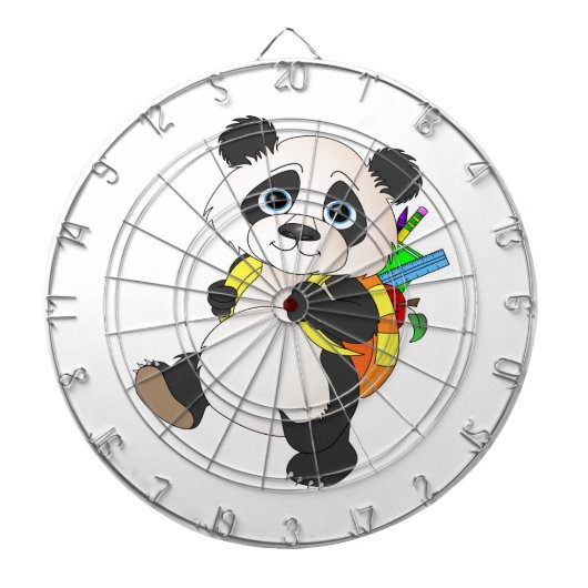 Panda Bear mit Rucksack Dartscheibe (vorne)