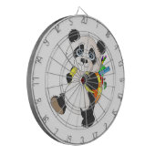Panda Bear mit Rucksack Dartscheibe (Vorderseite Links)