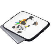 Panda Bear mit Rucksack Laptopschutzhülle (Vorne Knopf)