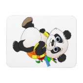 Panda Bear mit Rucksack Magnet (Horizontal)