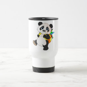 Panda Bear mit Rucksack Reisebecher