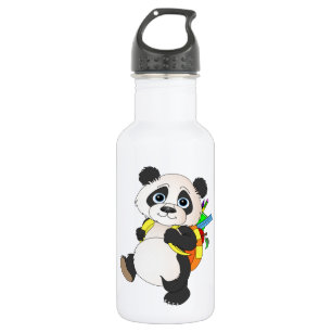 Panda Bear mit Rucksack Trinkflasche