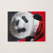 Panda Bear mit Santa Claus Hats Puzzle (Horizontal)