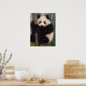 Panda Bear Montage Poster (Küche)