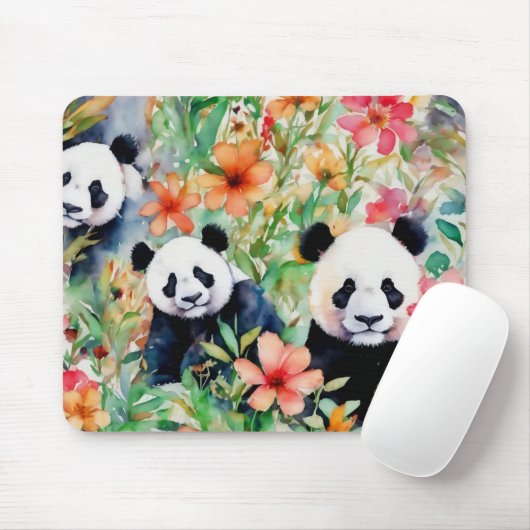 Panda Bear Mousepad (Mit Mouse)