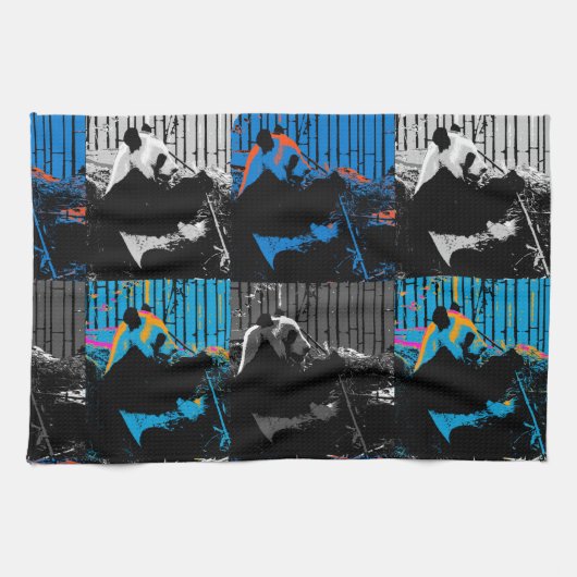 Panda Bear Multipanel Modernes Design Handtuch (Horizontal)