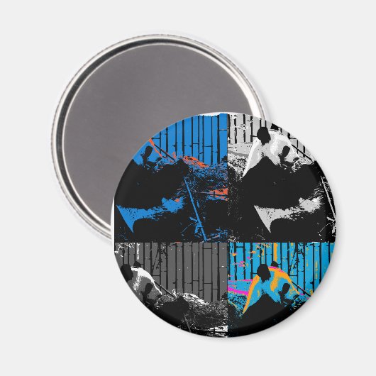 Panda Bear Multipanel Modernes Design Magnet (Vorderseite/Rückseite)